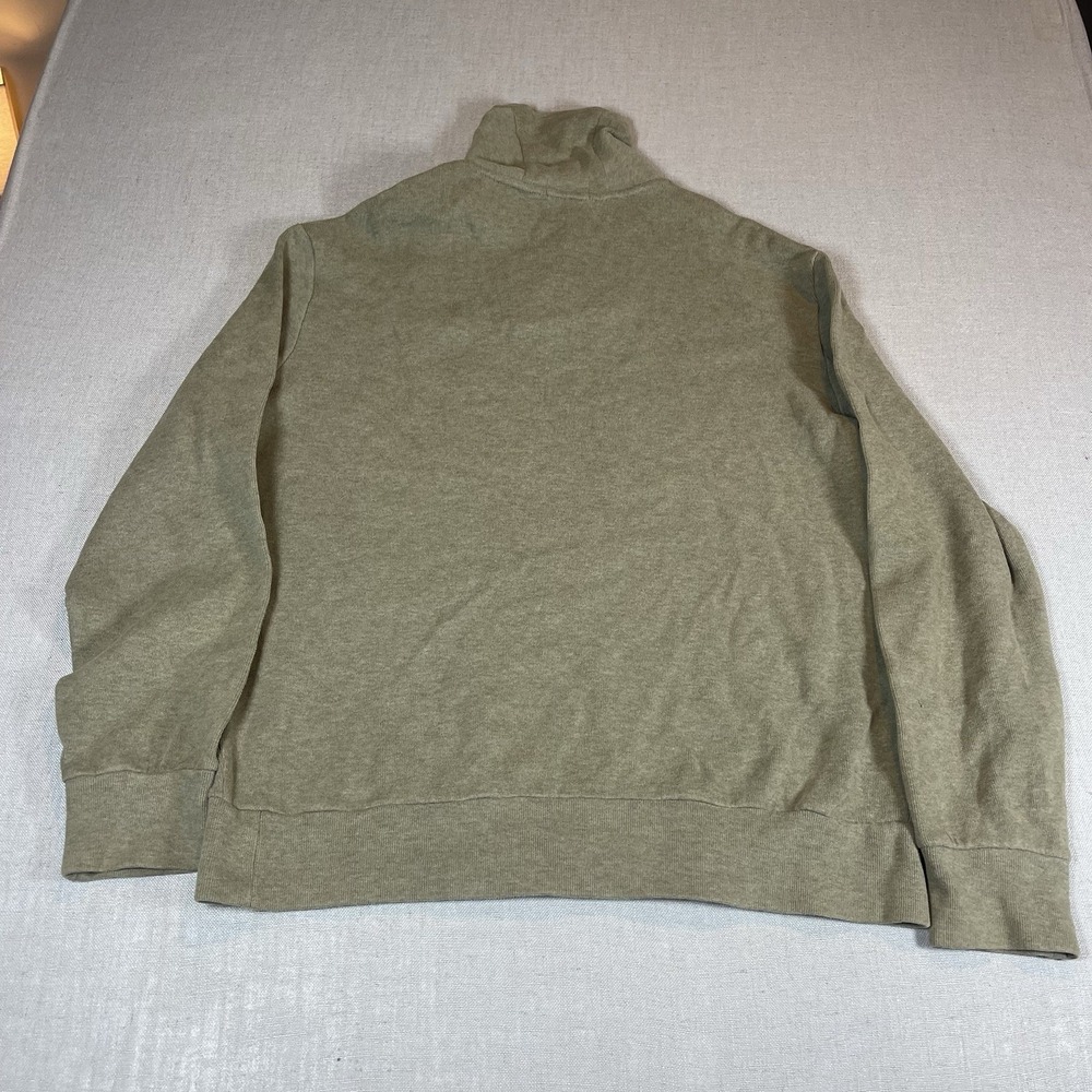 Polo Ralph Lauren Sweater Mens 2XL Green Cotton Shawl Collar Elbow‎ Patch Knit - Picture 8 of 10